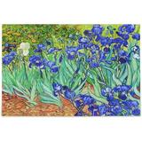 FREEAMG Puzzle 1000 Pieces - Van Gogh Iris Wooden Jigsaw Puzzles for Family Games - Suitable for Teenagers and Adults 29.5 x19.7