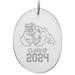 Fresno State Bulldogs Class of 2024 2.75" x 3.75" Glass Oval Ornament
