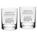 North Dakota Class of 2024 Two-Piece 14oz. Classic Double Old-Fashioned Glass Set