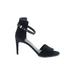 Vince. Heels: Black Print Shoes - Women's Size 6 - Open Toe