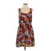 We Love Vera Casual Dress: Burgundy Batik Dresses - Women's Size Medium