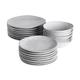 ProCook Malmo Tableware - 24 Piece Dinner Set With Cereal Bowls - Dove Grey