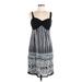 Frank Lyman Design Casual Dress: Black Print Dresses - Women's Size 8