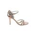 Chinese Laundry Heels: Gold Shoes - Women's Size 8 - Open Toe