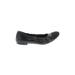 Attilio Giusti Leombruni Flats: Slip On Chunky Heel Casual Black Solid Shoes - Women's Size 36.5 - Round Toe