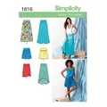 Simplicity Easy to Sew Womens' Skirts Sewing Pattern, 1616