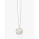 Rachel Jackson London Personalised Zodiac Art Coin Necklace, Silver