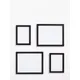 John Lewis ANYDAY Gallery Set Multi-aperture Photo Frames, 4 Photo, Black