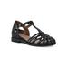 Women's Kiky Sandal by White Mountain in Black Smooth (Size 8 1/2 M)