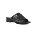 Women's Alluvia Sandal by White Mountain in Black Smooth (Size 9 1/2 M)