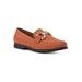 Women's Cassino Flat by White Mountain in Orange Suede (Size 6 M)