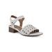 Women's Alumina Sandal by White Mountain in White Smooth (Size 6 1/2 M)