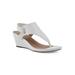 Women's All Dres Sandal by White Mountain in White Smooth (Size 7 M)