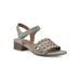 Women's Alumina Sandal by White Mountain in Sage Multi Smooth (Size 6 M)