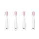 Slowmoose Electric Toothbrush Sonic Wave Rechargeable And Replaceable Pink four heads