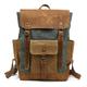 The Brands Market Fashion canvas backpack for men and women Lake green