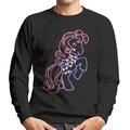 My Little Pony Hearts Cutie Mark Neon Men's Sweatshirt Black Large