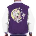 My Little Pony Fluttershy Half Moon Men's Varsity Jacket Purple/White Medium