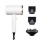 Slowmoose Hair Dryers 2000w, 2 In 1 Hot &cold Wind Negative Ionic Hair Blow Dryer Strong White EU