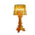 Slowmoose E27 Acrylic Table Lamp, Modern Crystal Bedside Acryl Desk Lamp For Bedroom, Orange no bulb EU Plug