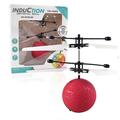 Slowmoose Mini Rc Drone Hand Induction Flying Ball Led Light Helicopter Aircraft Red