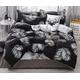 Slowmoose Simple Bedding With Pillow Case Duvet Cover - Double Queen King Size Quilt King 4pcs 220x240 / black-leaf
