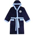 Manchester City FC Manchester City Mens Dressing Gown Robe Hooded Fleece OFFICIAL Football Gift Navy Blue XL