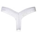 GreenZech Elastic lace low rise woman thongs White 8