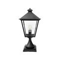 Elstead Lighting Turin Grande 1 Light Outdoor Pedestal Lantern Black IP54, E27