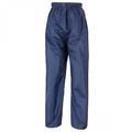 Result Core Kids/Childrens Unisex Stormdri Rain Over Trouser / Pants Navy Blue 9-10 years