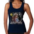 Thunderbirds Lady P Newspaper Style Women's Vest Navy Blue Small