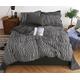 Slowmoose Simple Bedding With Pillow Case Duvet Cover - Double Queen King Size Quilt Single 3pcs 150x200 / black-st