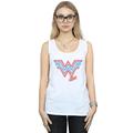 Absolute Cult DC Comics Women's Wonder Woman 84 Neon Emblem Vest White Small