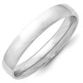 JewelryWeb 10k White Gold Solid Polished Engravable Lightweight 4mm Ltw Comfort Fit Band Ring Jewelry Gifts for Women - Ring Size: 13