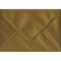 ColorSono Gold Gummed C6/A6 Coloured Gold Envelopes. 100gsm FSC Sustainable Paper. 114mm x 162mm. Banker Style Envelope. 100