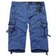 Allthemen Mens Summer Cargo Shorts Outdoor Daily Shorts Blue EU 36