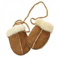 Eastern Counties Leather Baby Sheepskin Mittens Grey One size