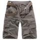 Allthemen Mens Cargo Shorts Outdoor Wear Cotton Shorts Light Grey EU 36