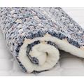 Slowmoose Soft Flannel Thickened Soft Fleece Pad Pet Blanket Blue with Stars XXL 79x60cm