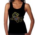 My Little Pony Yellow Neon Women's Vest Black Small