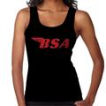 BSA Red Logo Women's Vest Black Small