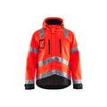Blaklader 4837 hi-vis waterproof jacket - mens (48371977) Red/black 4xl