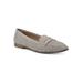 Women's Noblest Flat by White Mountain in Winter White (Size 11 M)