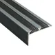 Floor Pro V2 Stair Nosing Trim 3Ft / 0.9Metres Grey Anti-Slip Edging Strip Tile / Laminate / Wood To Vinyl Or Carpet