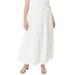 Plus Size Women's Knit Skirt by Roaman's in White (Size 38/40)