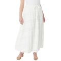 Plus Size Women's Knit Skirt by Roaman's in White (Size 12)