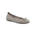 Women's Sashay Flat by White Mountain in Gold Fabric (Size 11 M)