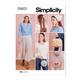 Simplicity Misses Pettiskirt in Sizes XS to XL, Hair Accessories and Purse Sewwing Pattern S9631