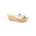 G Series Cole Haan Wedges: Gold Print Shoes - Women's Size 7 1/2 - Open Toe