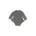 Carter's Long Sleeve Outfit: Gray Floral Motif Bottoms - Size 18 Month